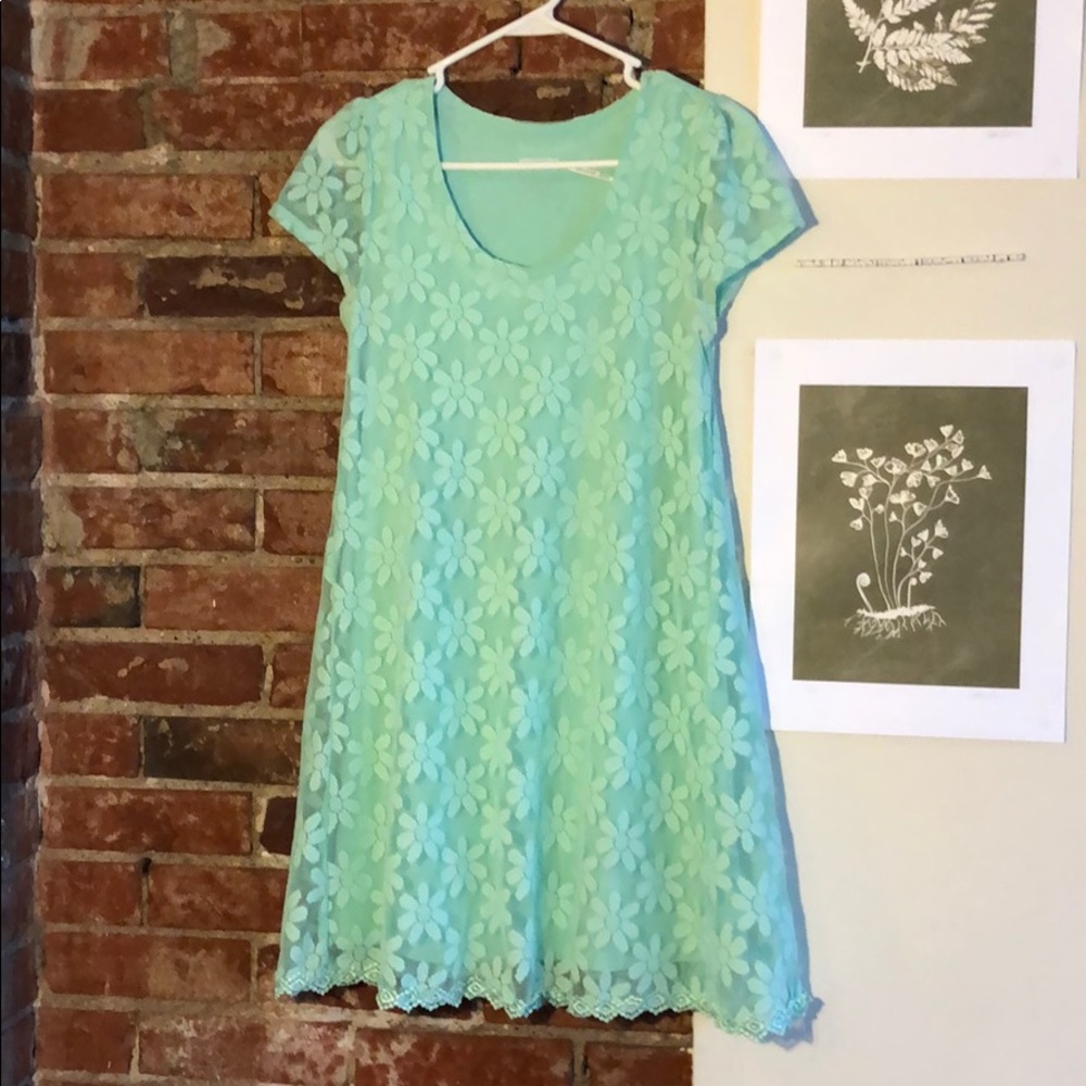 Urban Outfitters Mint flower dress